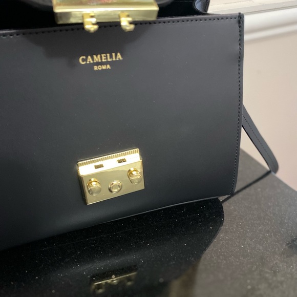 Camelia Roma leather shoulder Black handbag - Picture 6 of 14